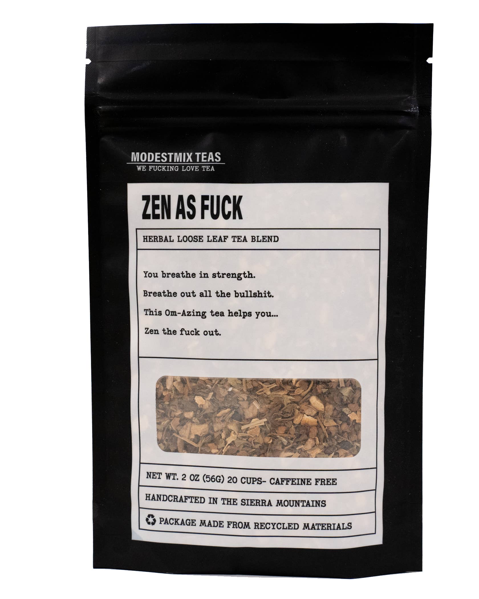 Zen as Fuck: calming herbal loose leaf tea blend – Flipping Creative