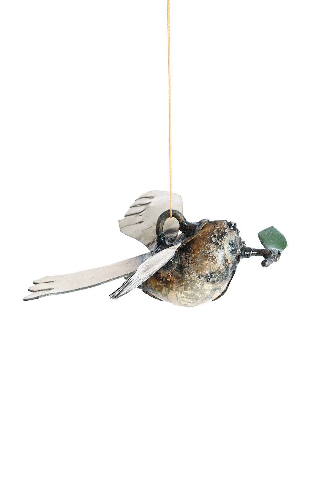 Recycled Metal Dove of Peace Ornament