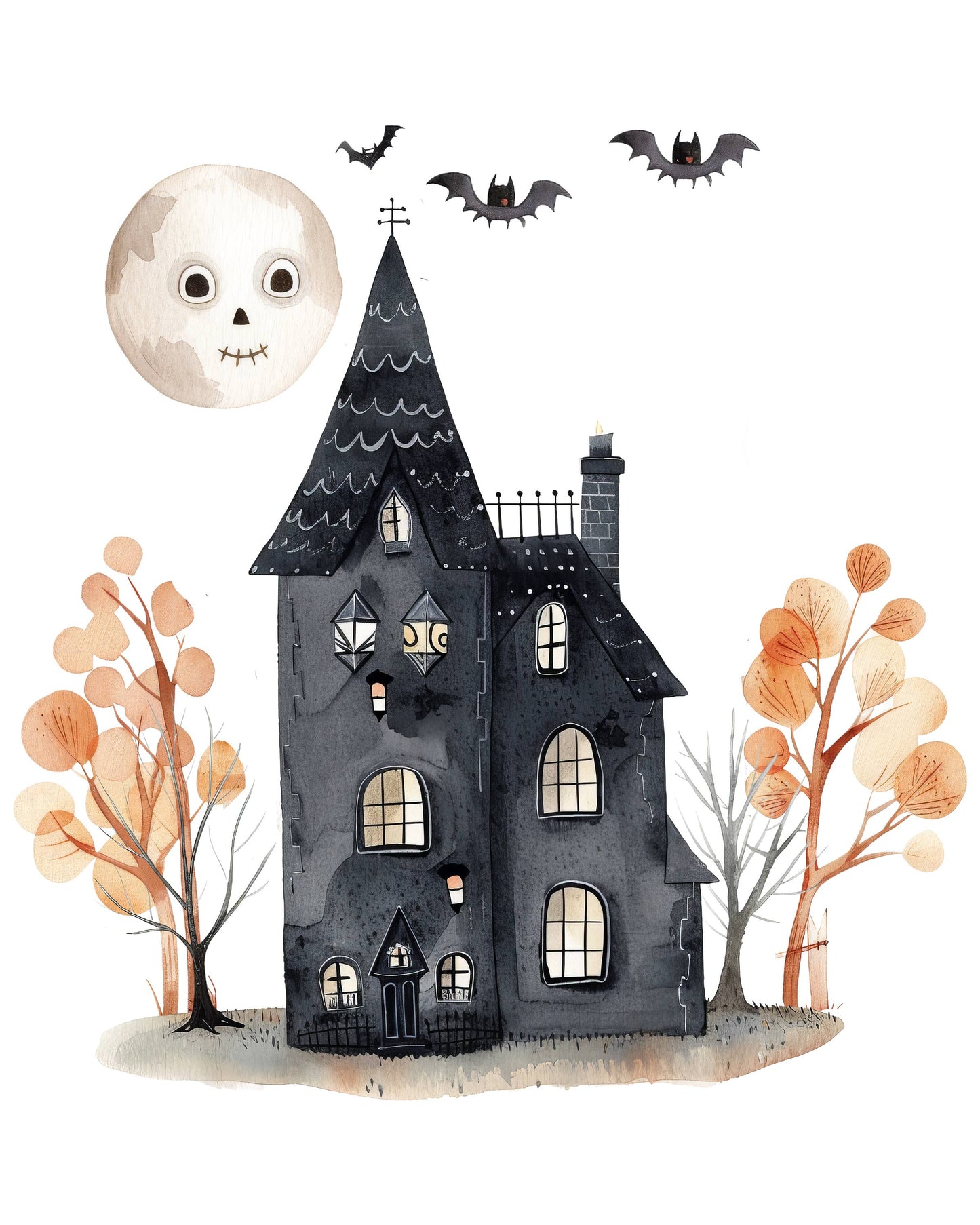 Watercolor Activity Kit – Haunted Castle