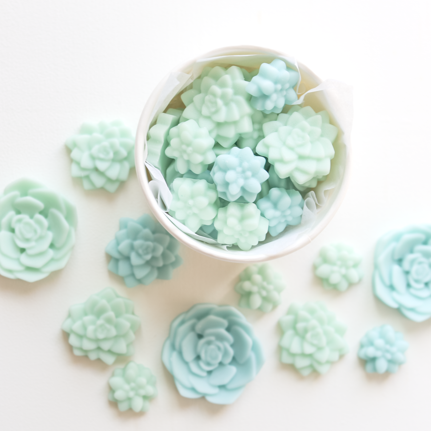 Spring Wax Melts Bloomulent, Green Blue Succulents