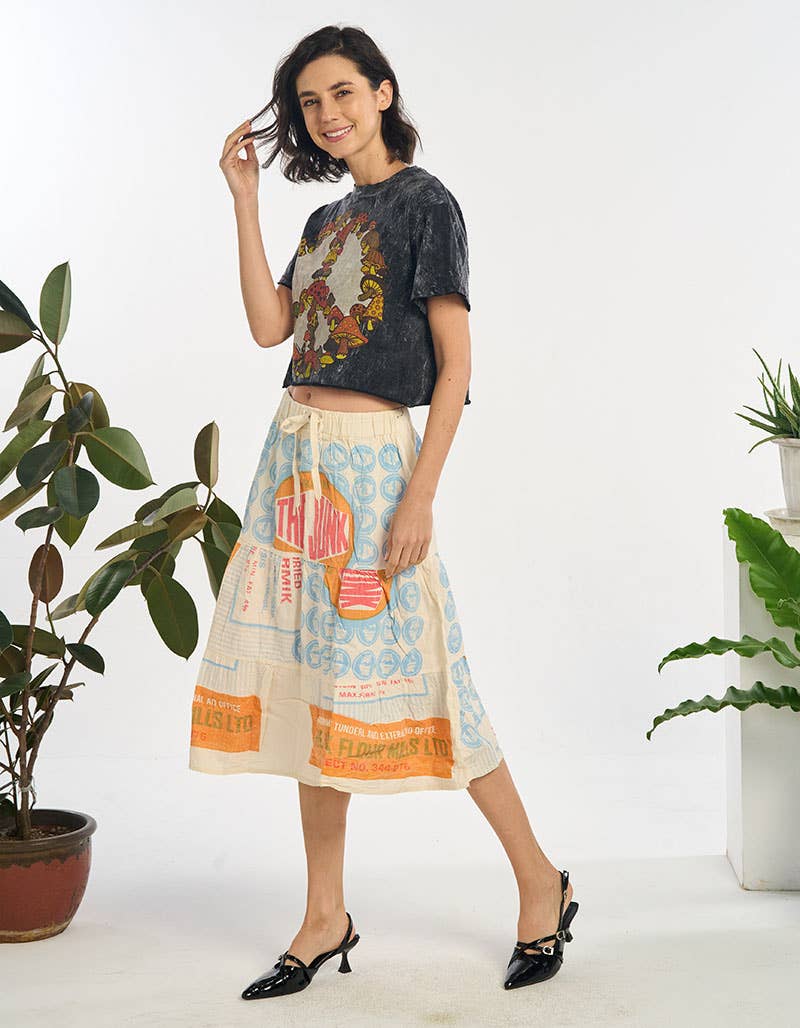 WOMENS CLOTHING-COTTON SKIRT (TH-1930)