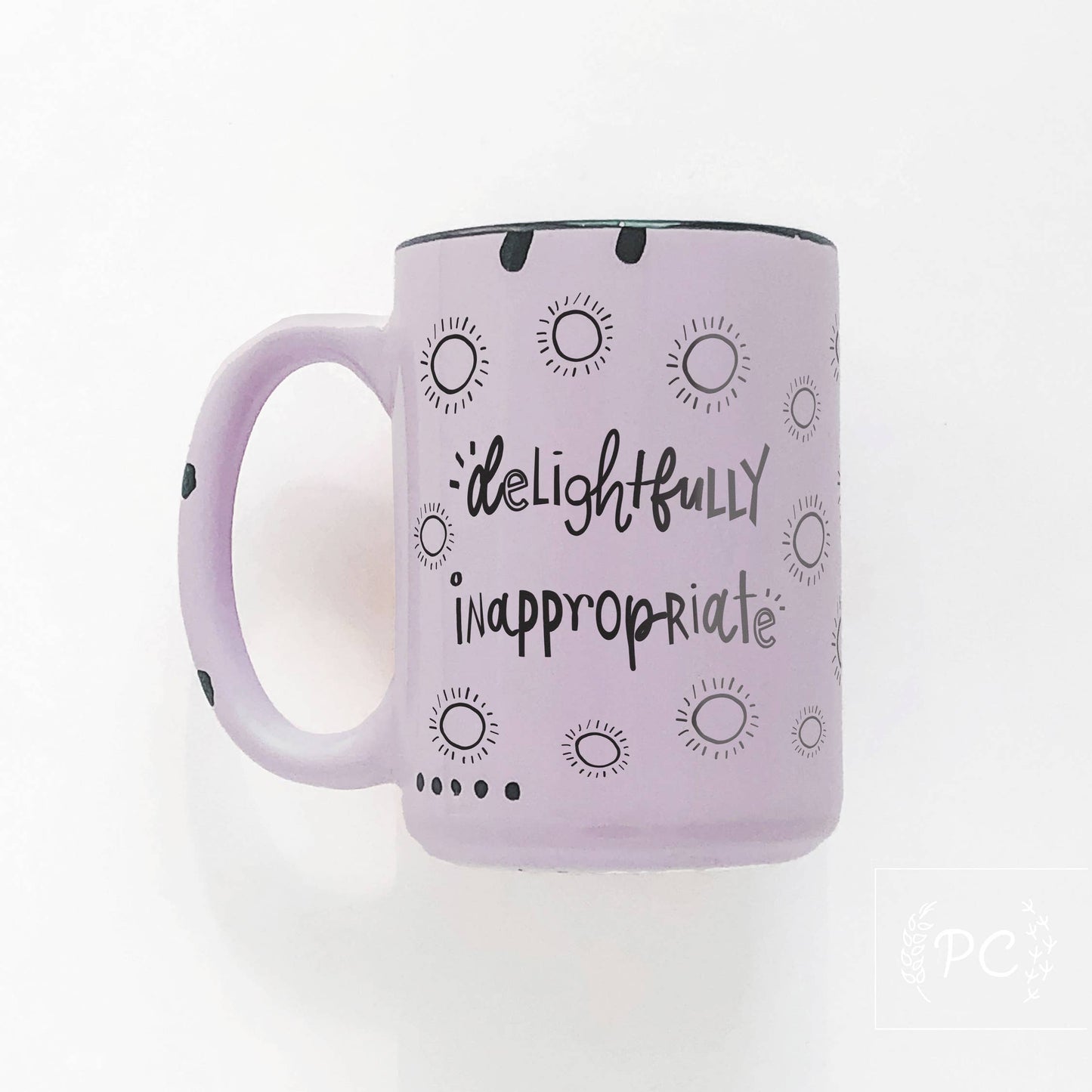 Delightfully inappropriate | ceramic mug
