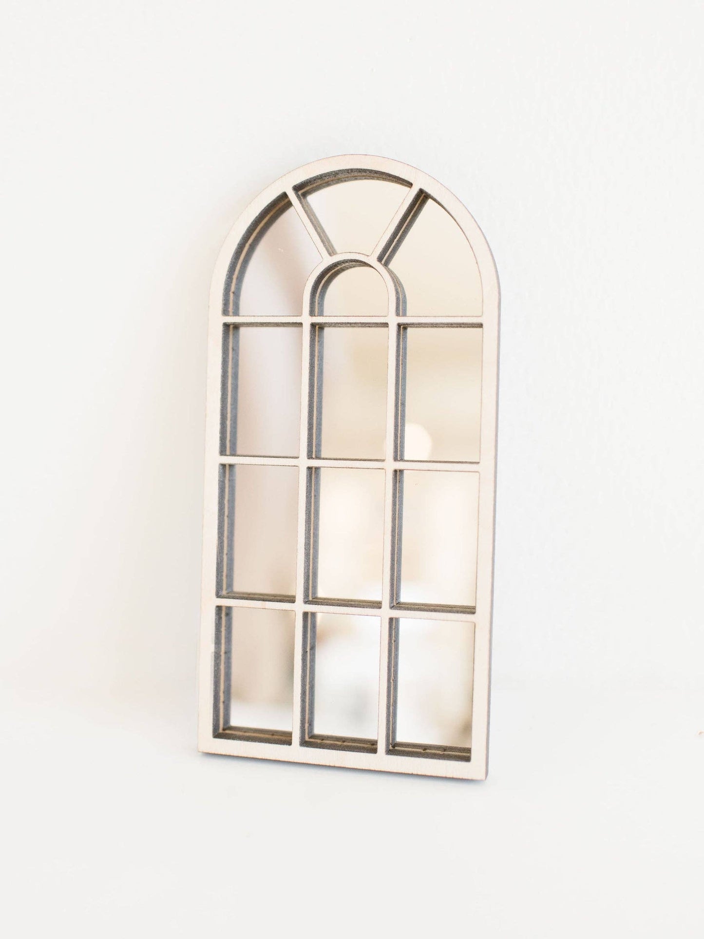 Dollhouse Arched Floor Mirror | White or Black
