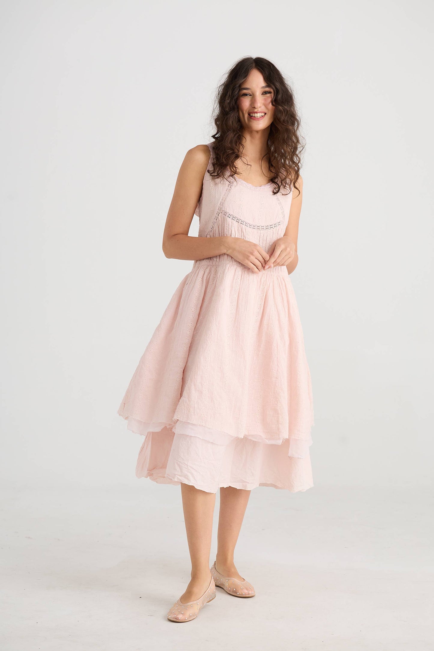 WOMEN'S - Cinderella Dress. Powder Pink