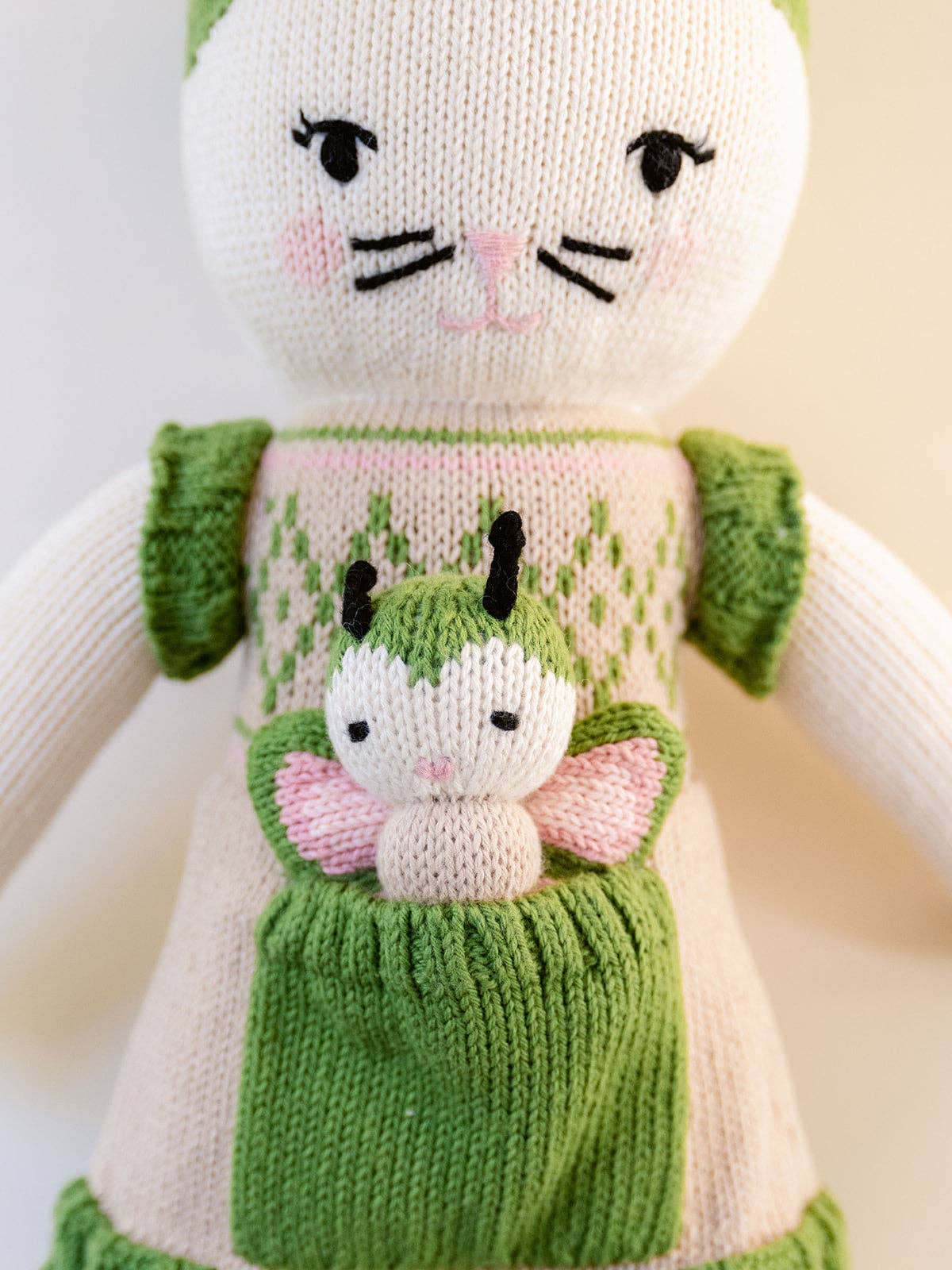 20" Beatrice the Bunny with 3" Mini Bella the Butterfly