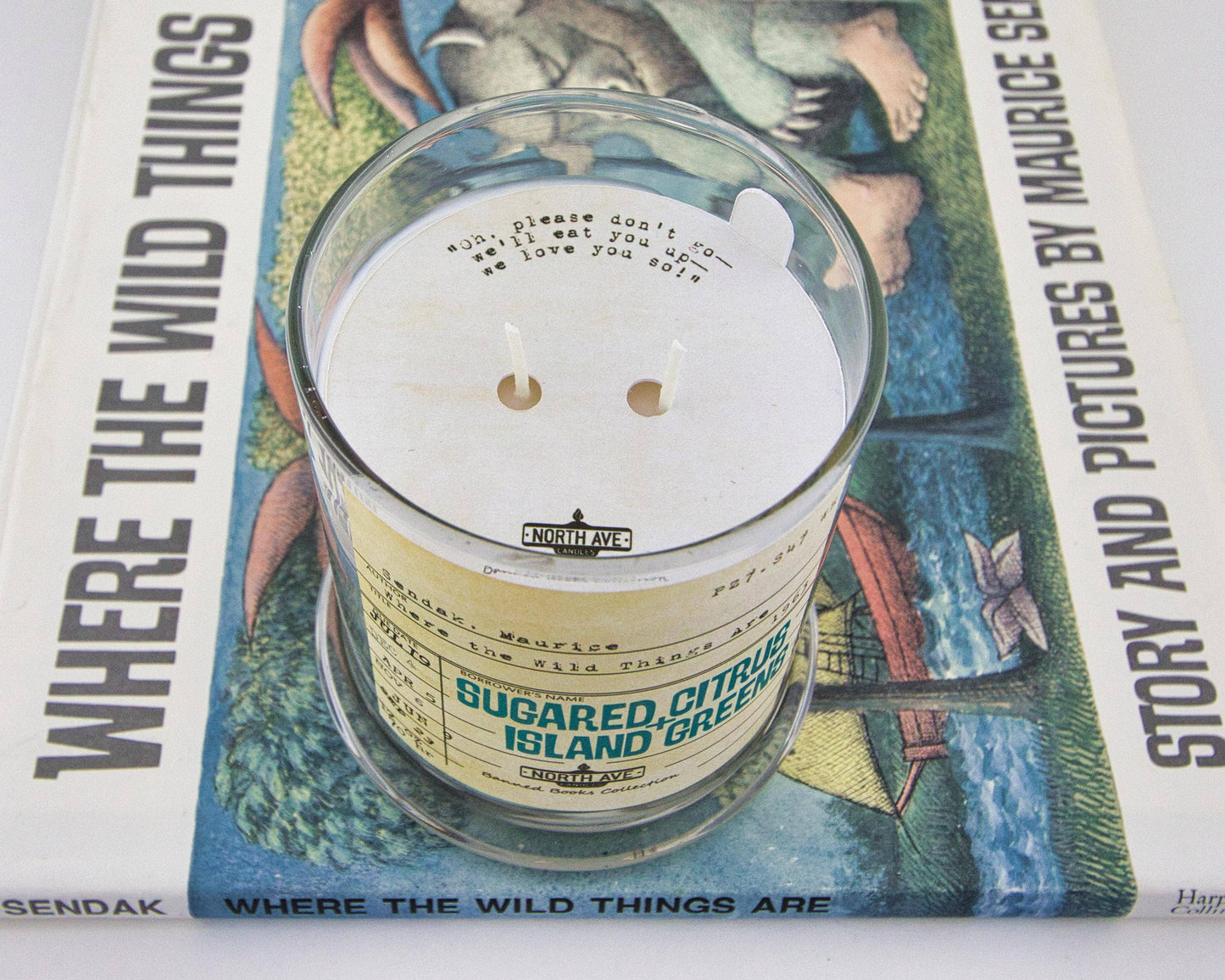 Banned Book Candle / Where the Wild Things Are / Book Gift