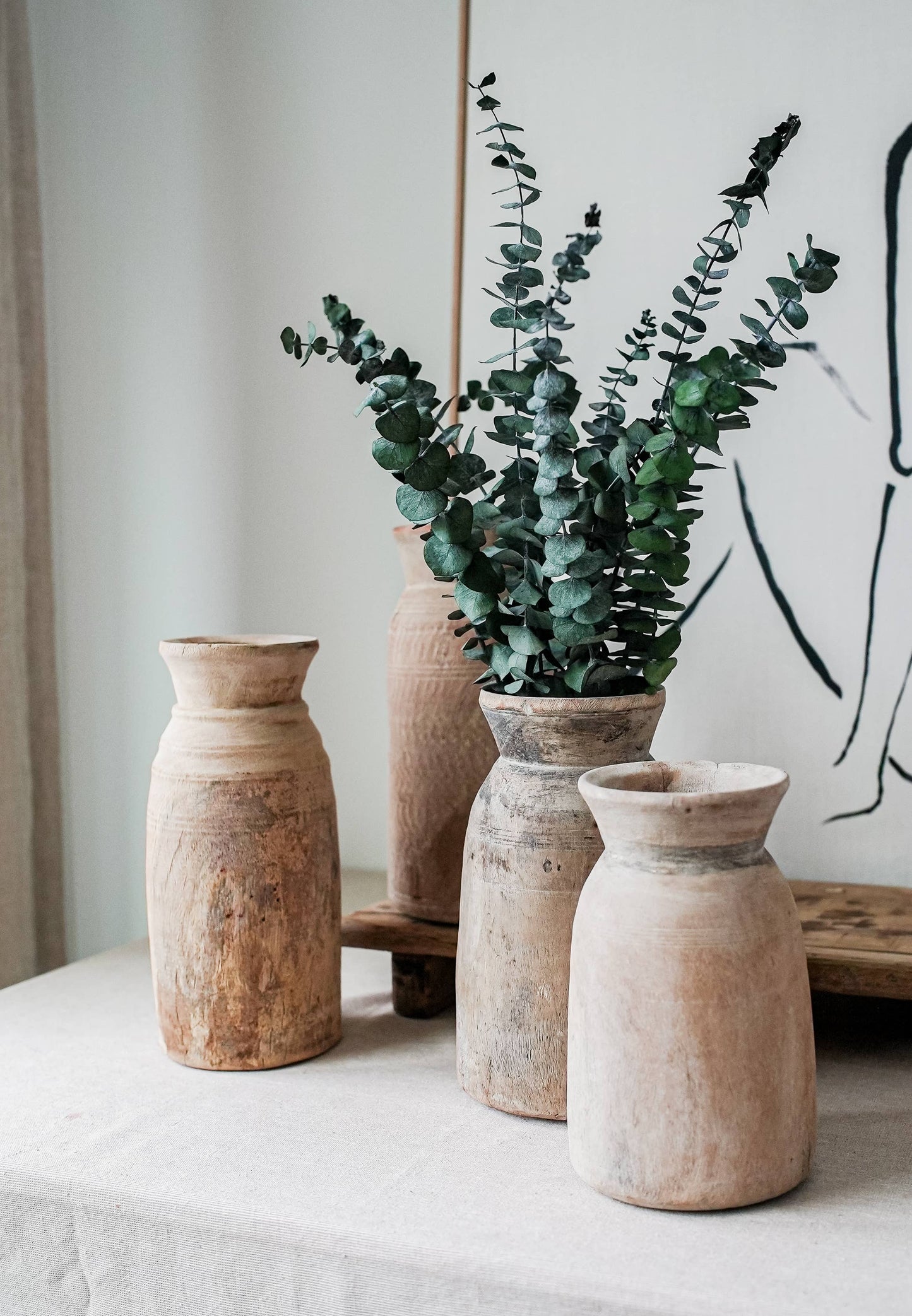 Vintage Wooden Pot
