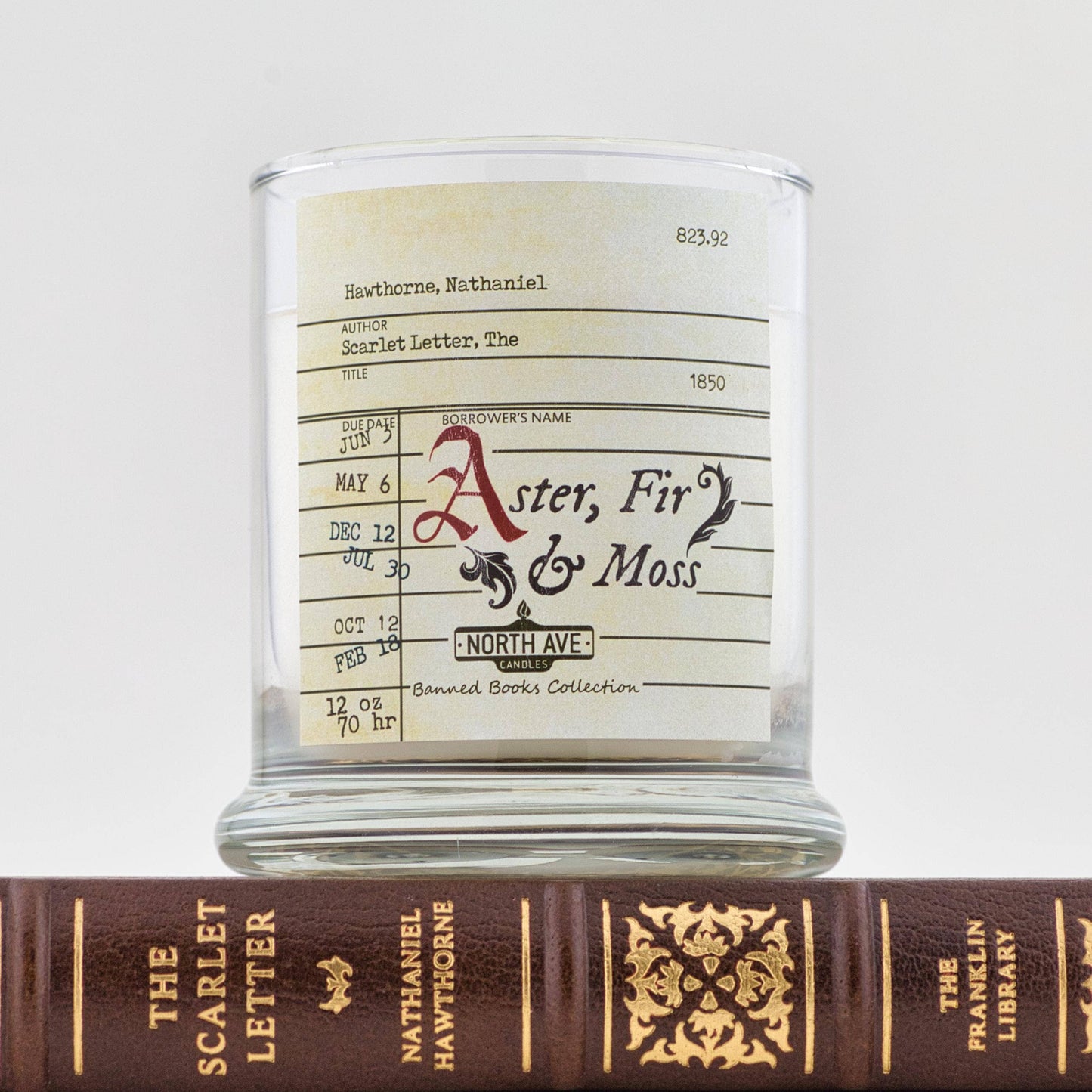 Banned Book Candle / Scarlet Letter / Book Lover Gift