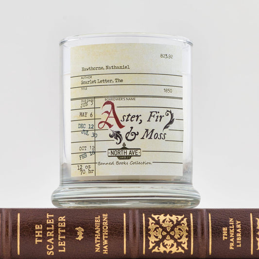 Banned Book Candle / Scarlet Letter / Book Lover Gift