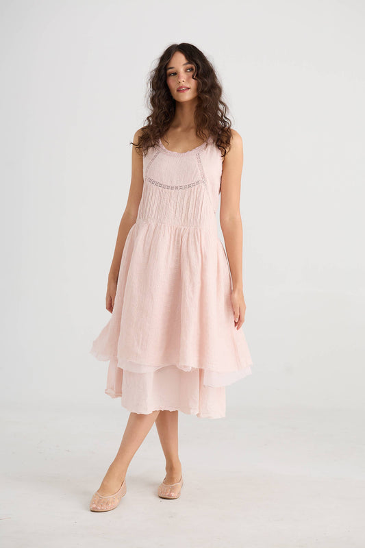 WOMEN'S - Cinderella Dress. Powder Pink