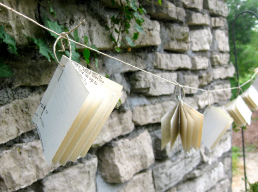 Mini Book Garland