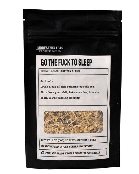 Go the Fuck to Sleep: herbal loose leaf tea blend