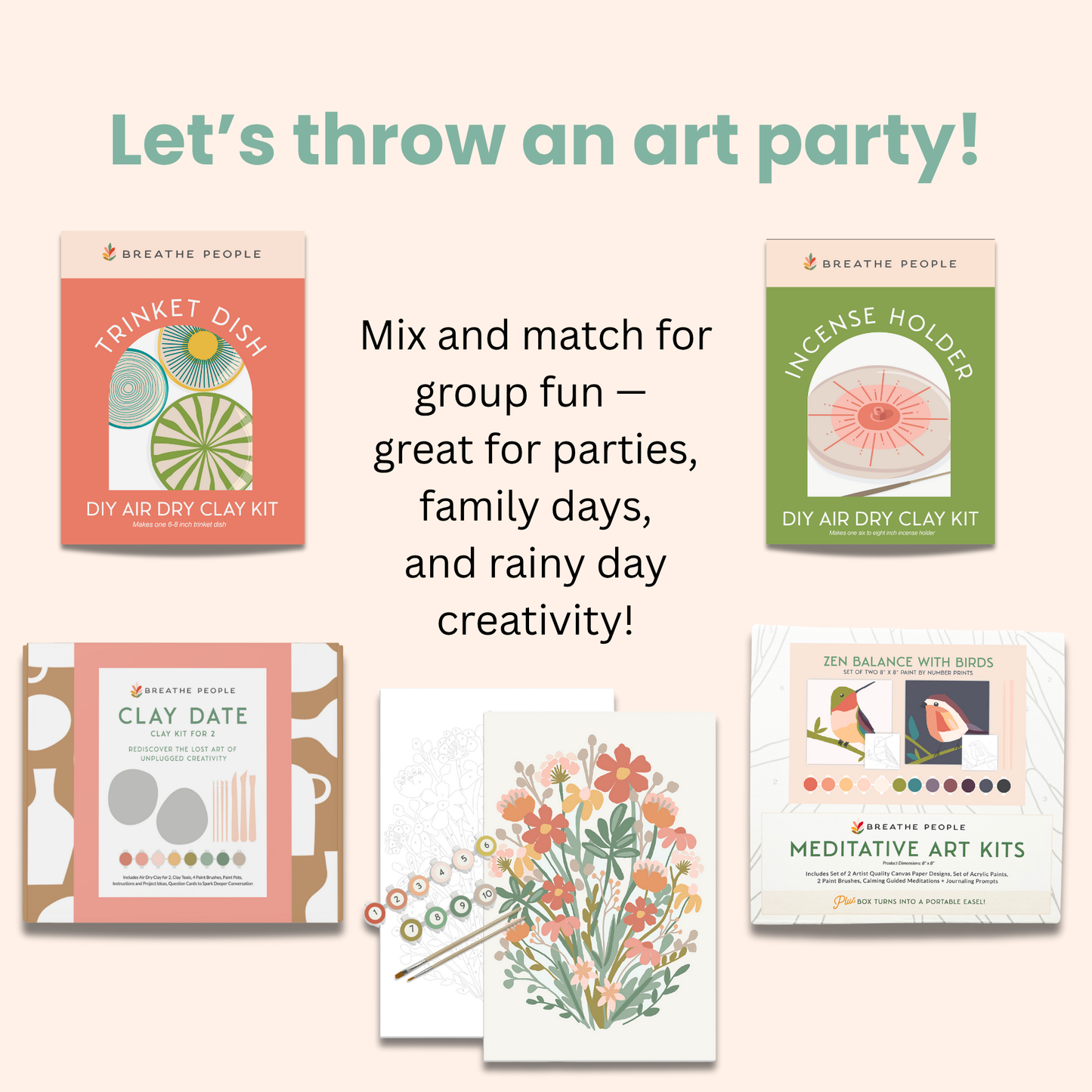 Kids' All-In-One Watercolor Paint Set - Happy Rainbow