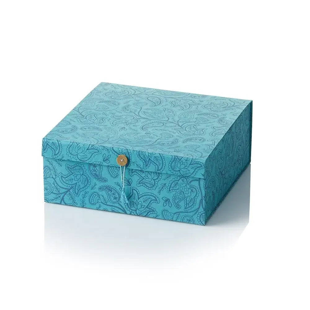 Large Handmade Paper Gift Box -12"sq x 5"d