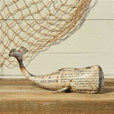 White Metal Whale - Lrg