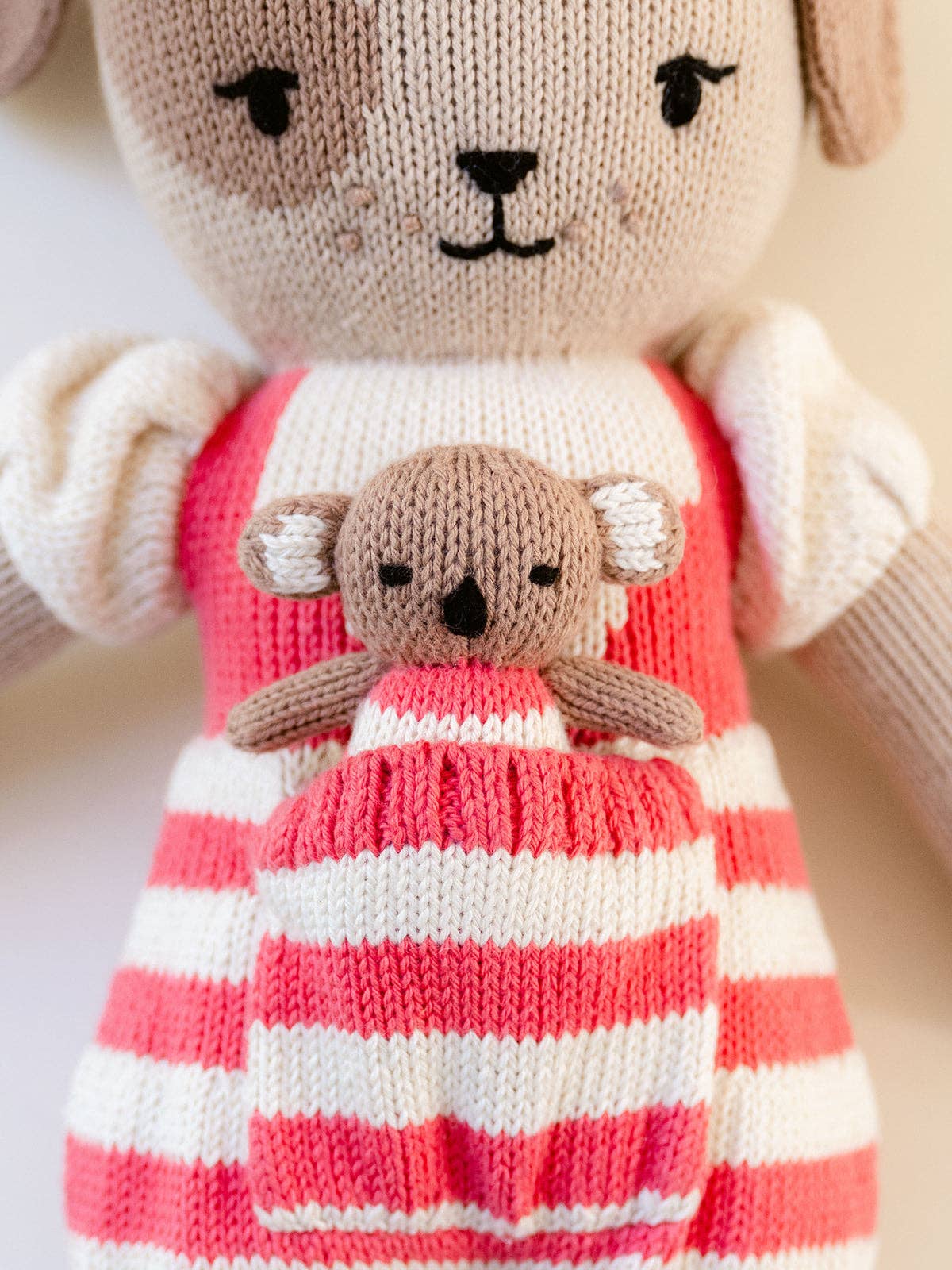 18" Delilah the Dog with 3" Mini Pocket Pal Dot the Koala