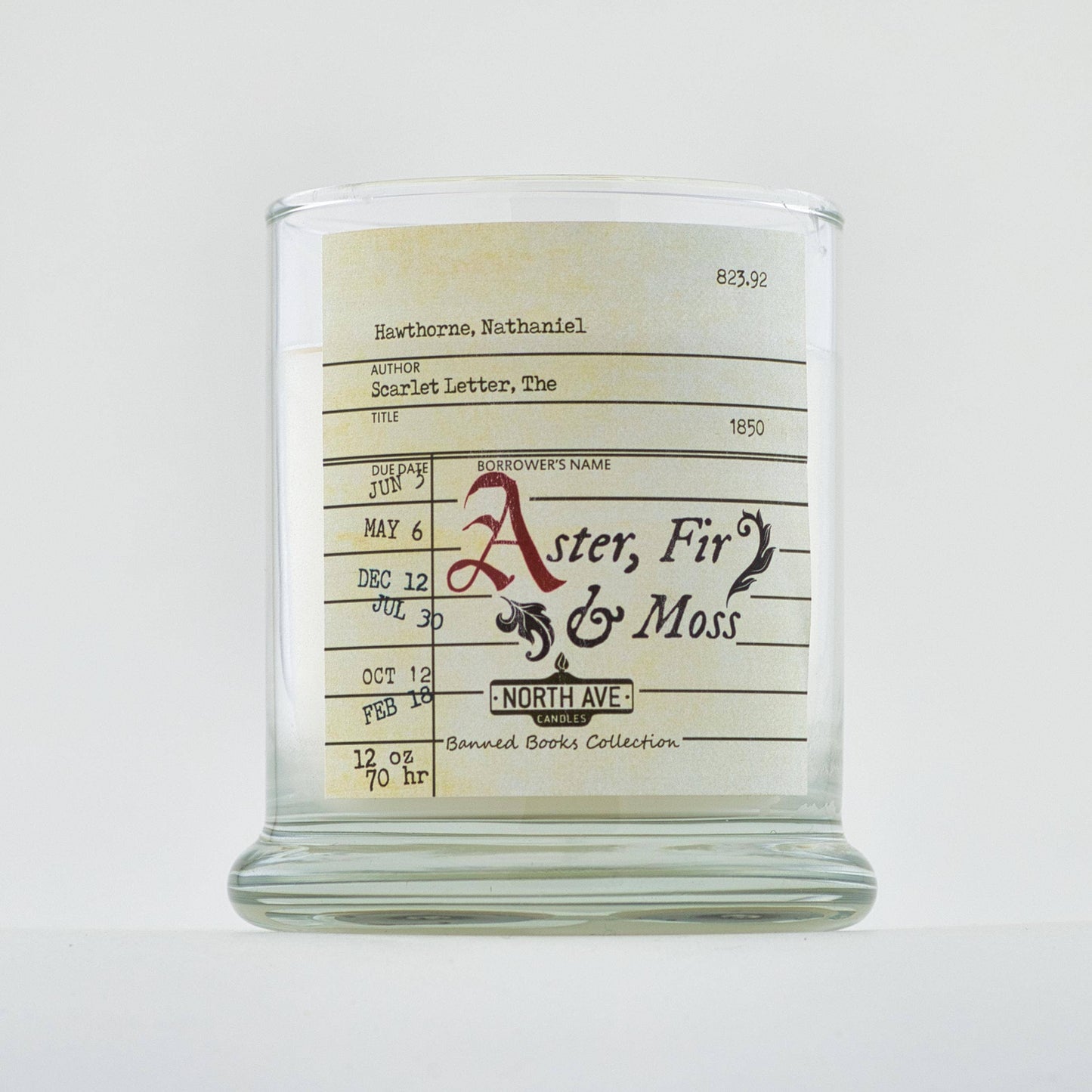 Banned Book Candle / Scarlet Letter / Book Lover Gift