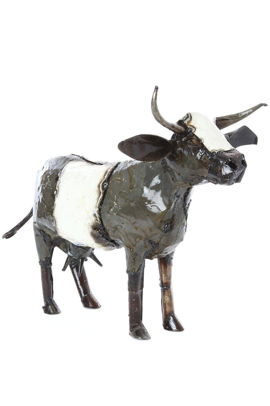 Dairy Cow Recycled Oil Drum Sculpture