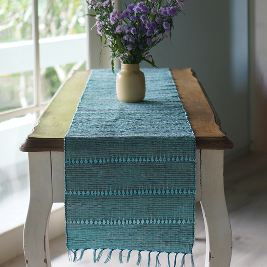 Vetiver Runner | Indigo Stripes