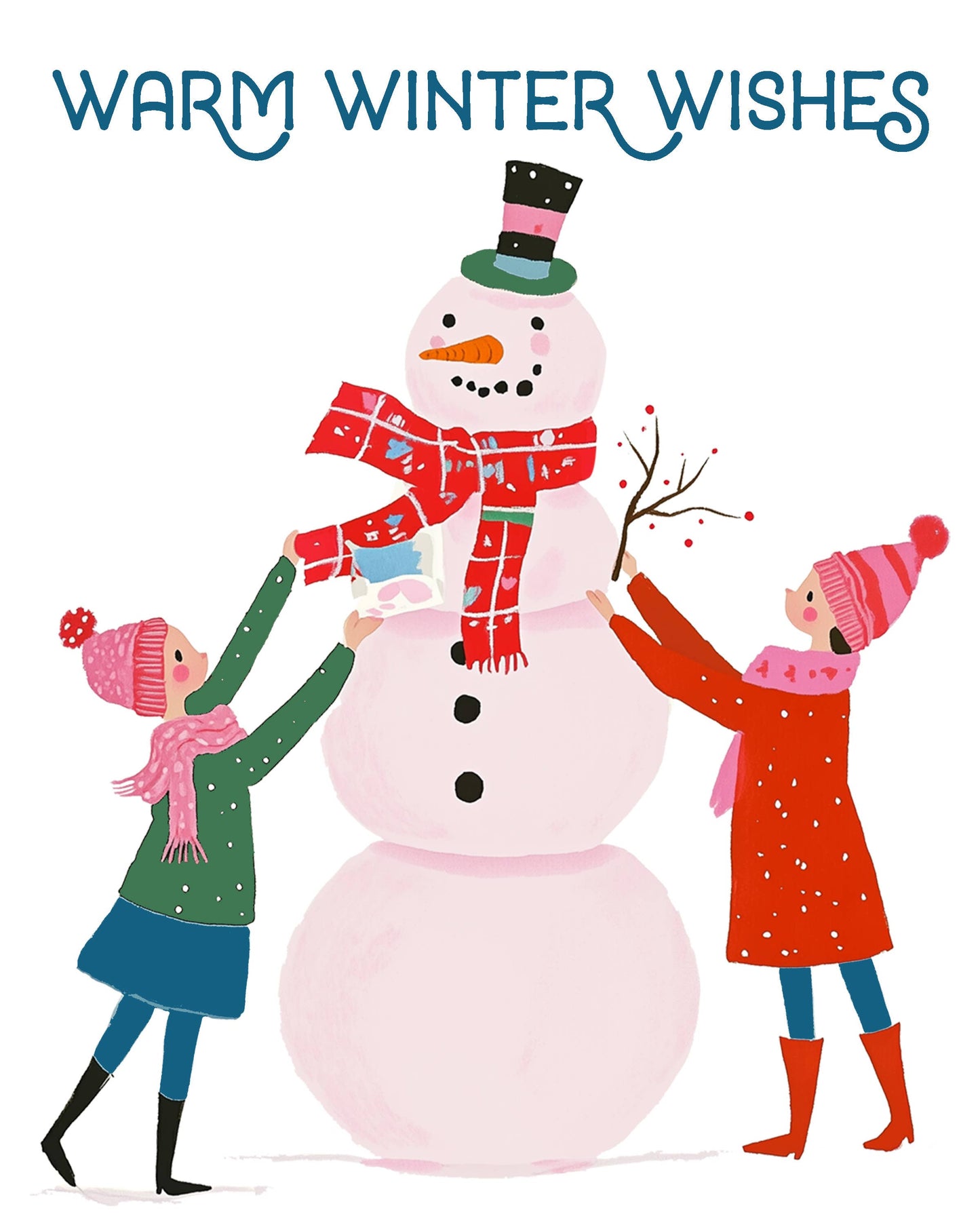 Winter Snowman Watercolor Kit — Beginner Art Kit for Adults