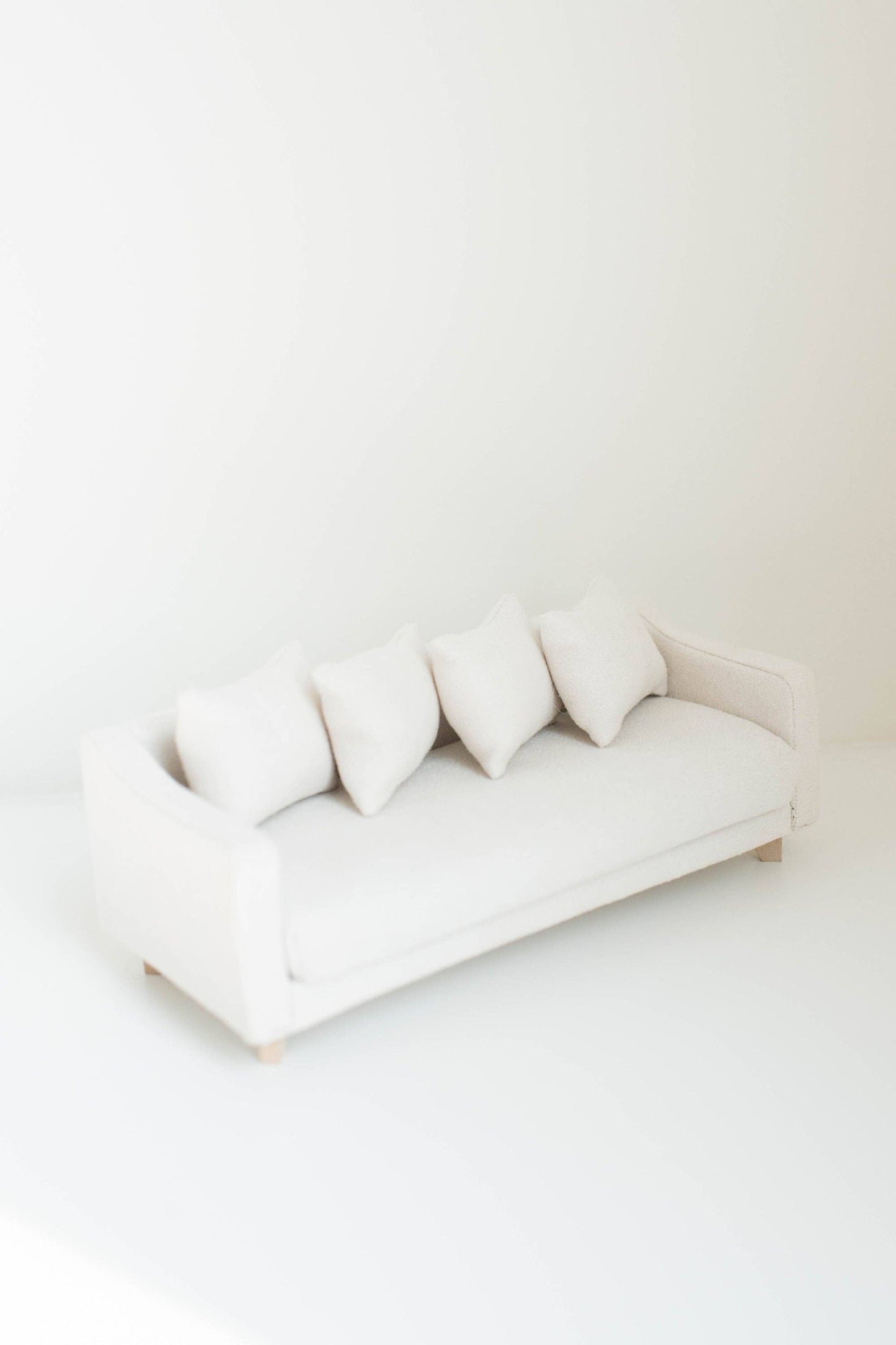 Dollhouse Adelaide Scoop Arm Sofa | Pearl White