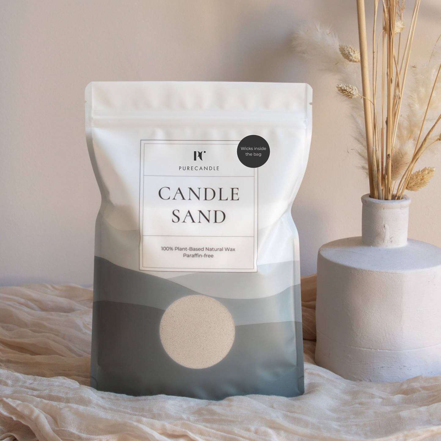 Riviera Sand candle sand with wicks