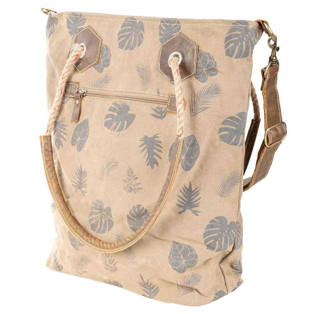 Floral Dragonfly Tote