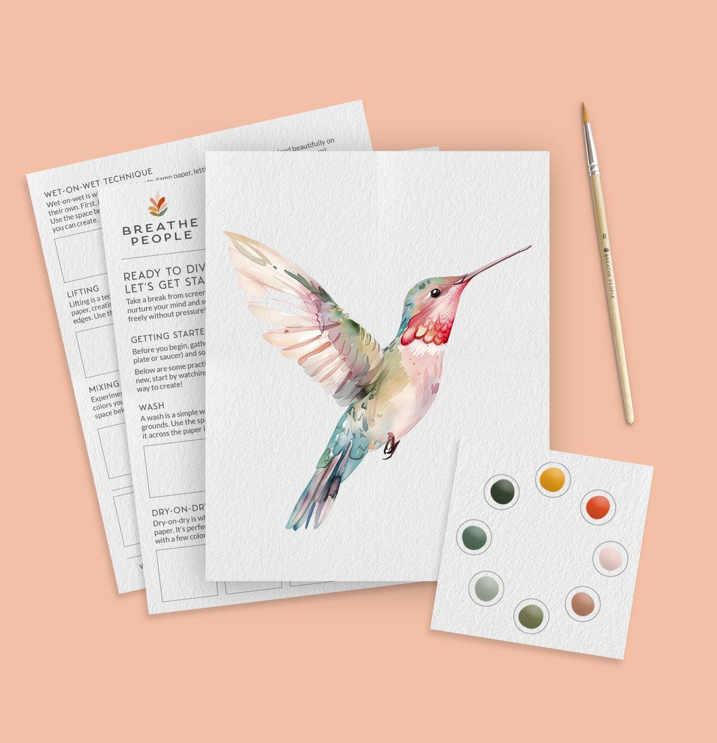 Watercolor Kit - Hummingbird