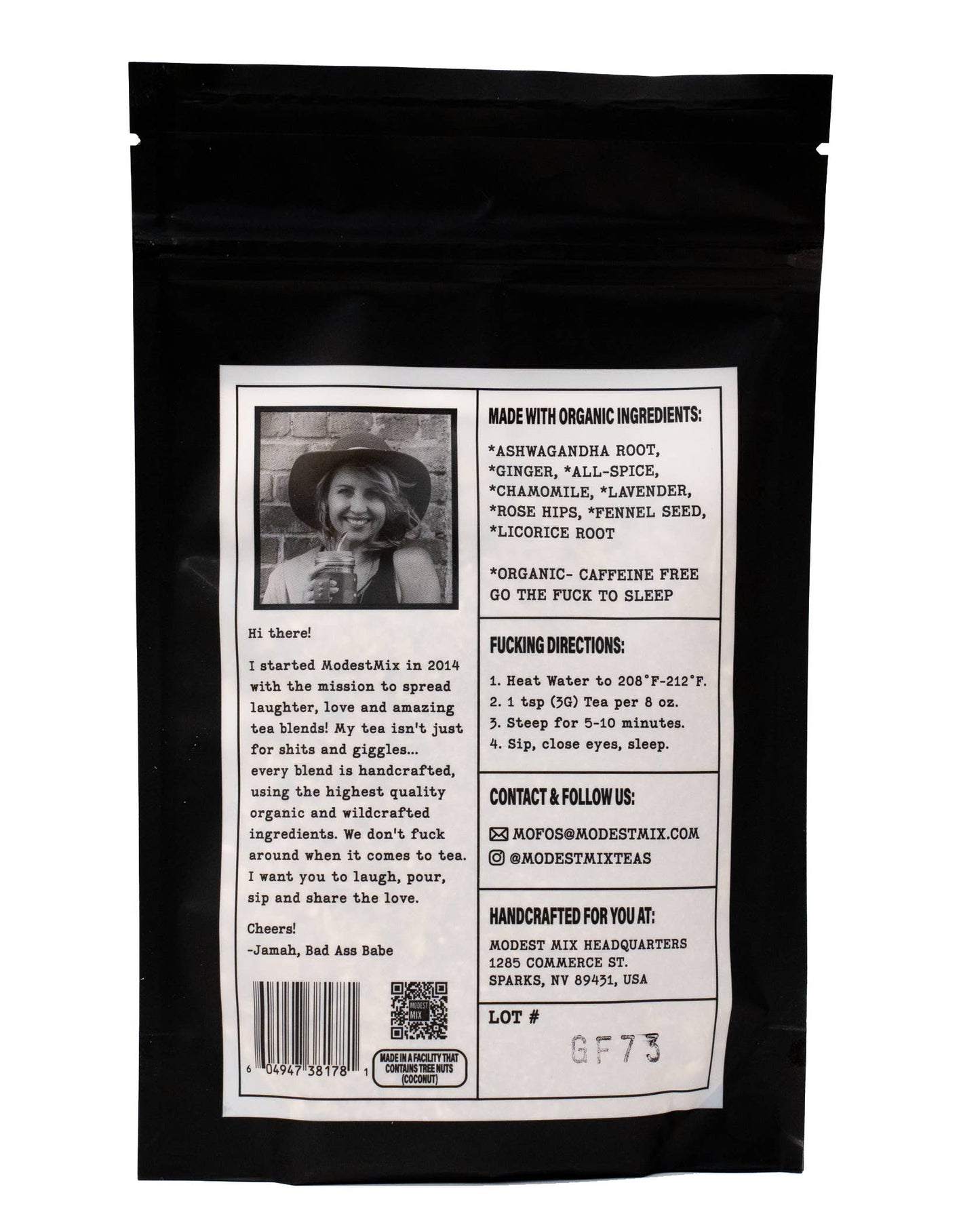 Go the Fuck to Sleep: herbal loose leaf tea blend