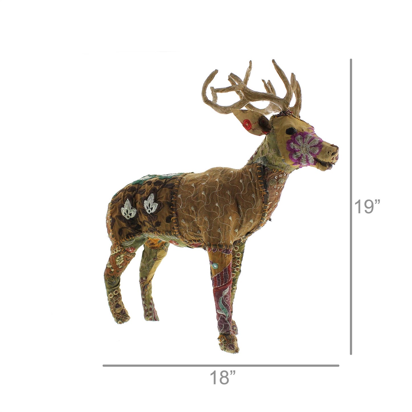 Bavarian Forest Stag Standing - M - Burgundy