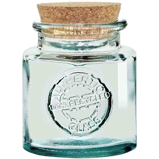 8.5Oz. Authentic Jar Recycled Glass With Cork