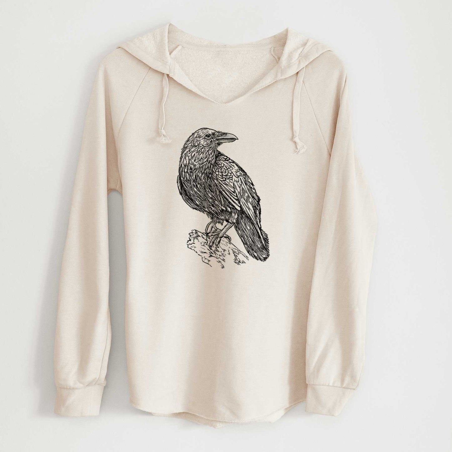 Corvus corax - Common Raven - Cali Wave Hooded Sweatshirt