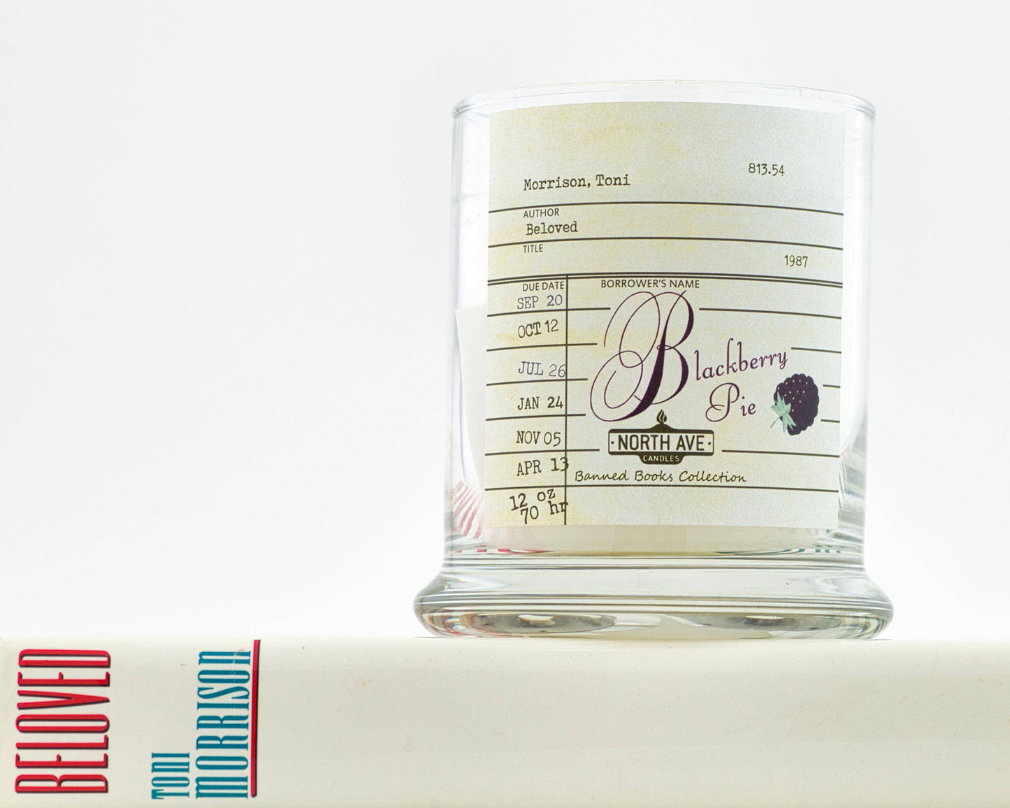 Banned Book Candle / Beloved / Toni Morrison / bookish gift