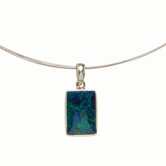 Peruvian Azurite Pendant Necklace