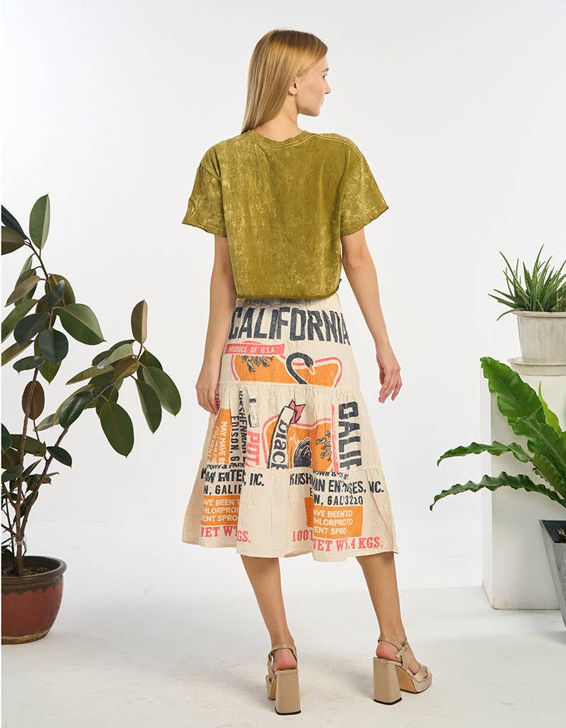 WOMENS CLOTHING-COTTON SKIRT (TH-1930)