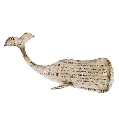 White Metal Whale - Lrg