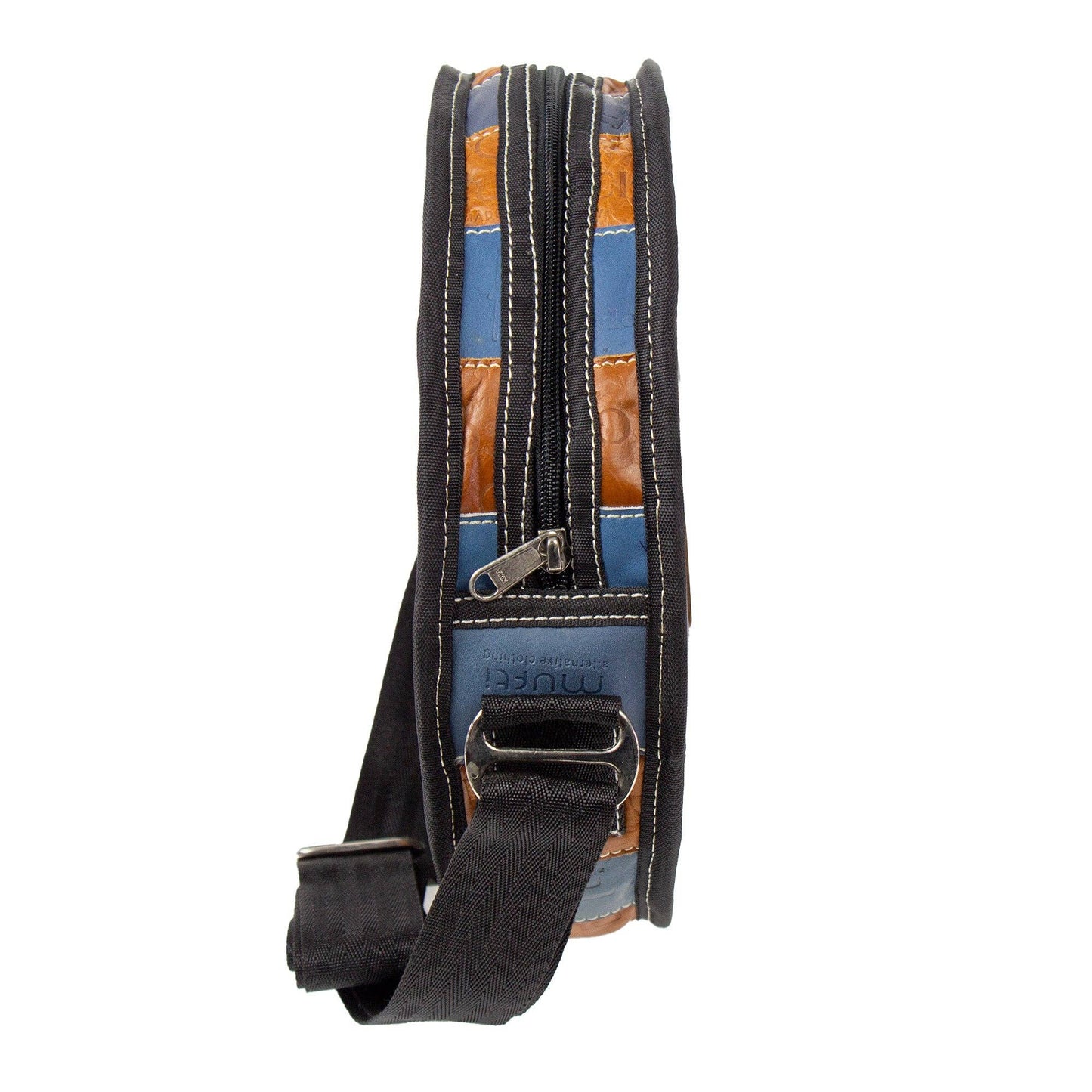 Jean Patch Round Shoulder Bag,  Up-cycled!