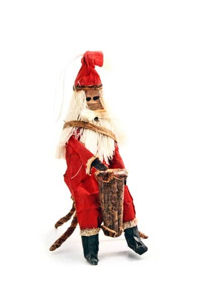 Santa Claus Drummer Holiday Ornament