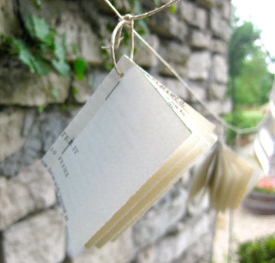 Mini Book Garland