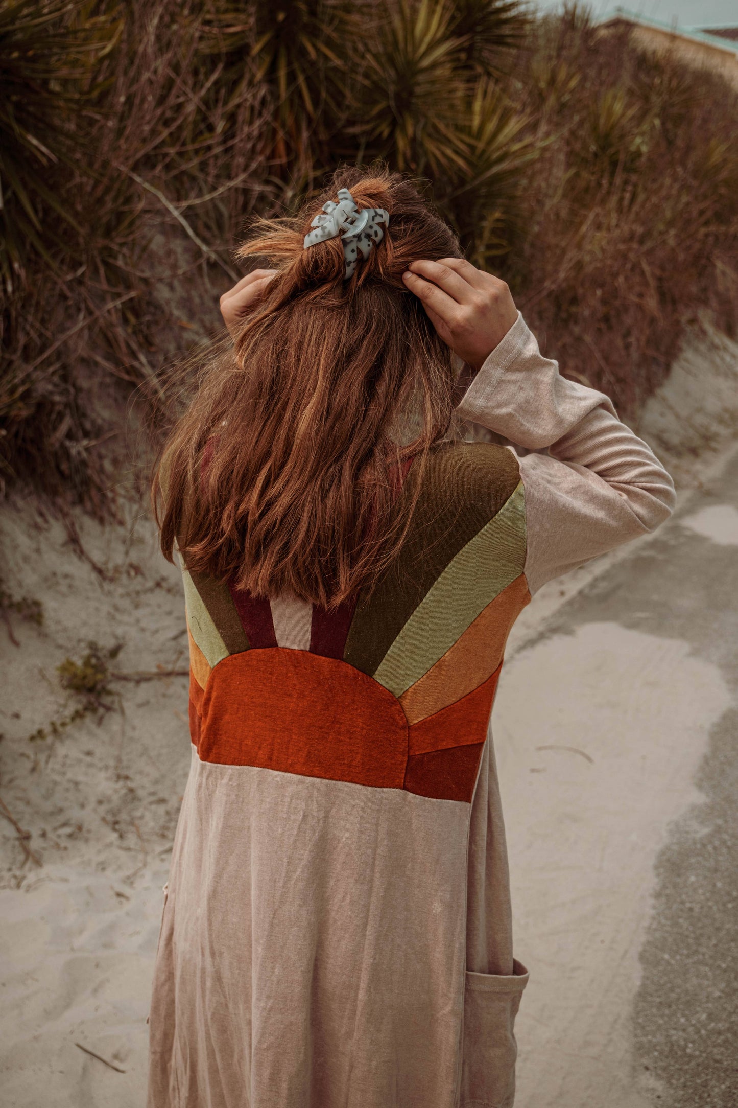 Sun Ray Cardigan, Cotton Earthy Hippie Boho Style Duster