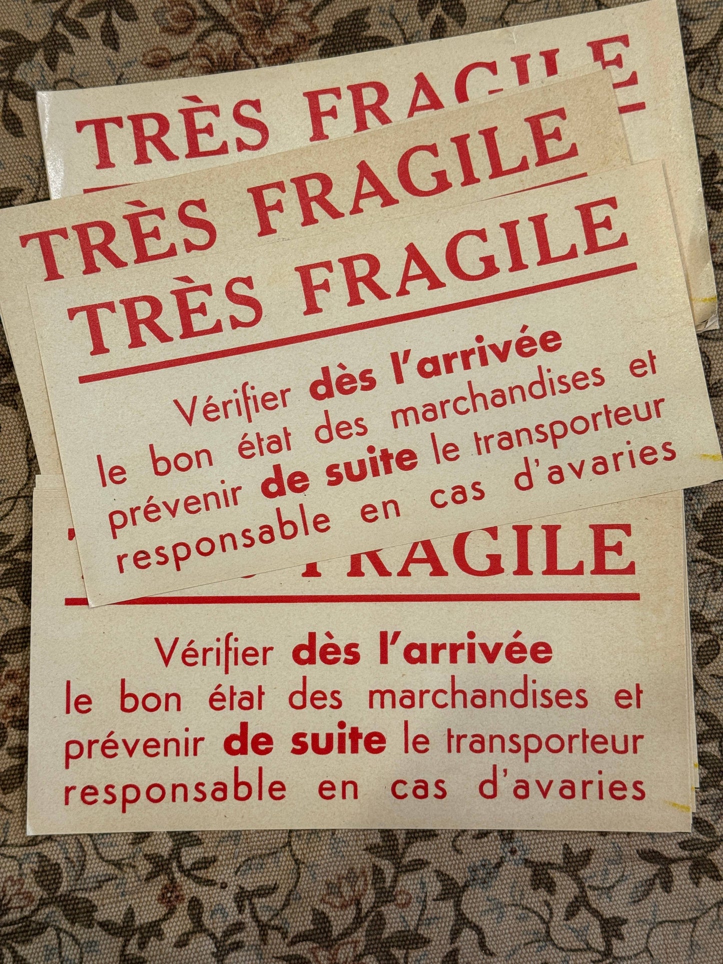 RARE Antique French Case Labels