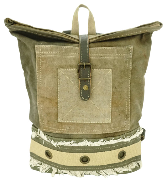 Recycled Military Tent Backpack