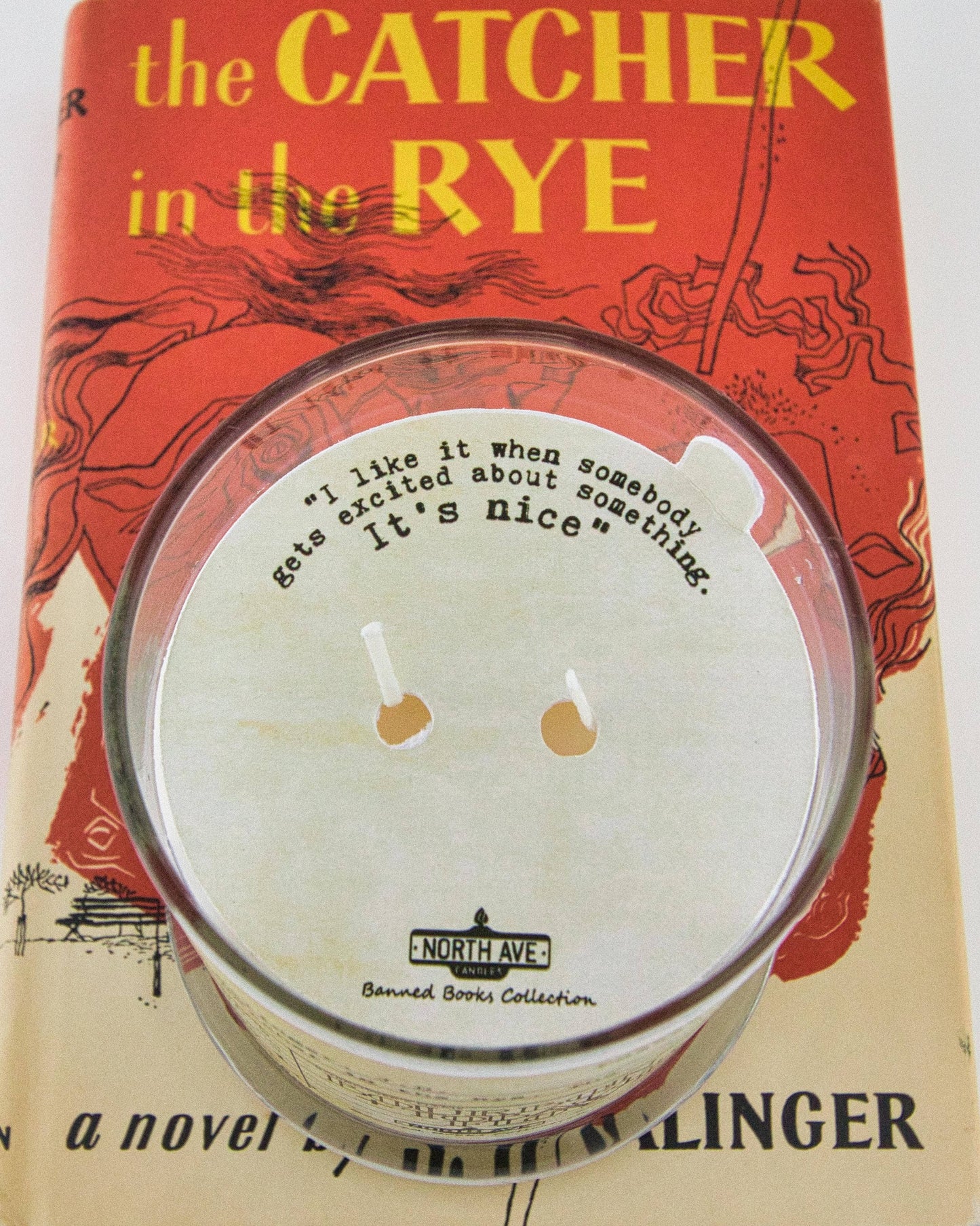 Banned Book Candle / The Catcher in the Rye / Bookish Gift