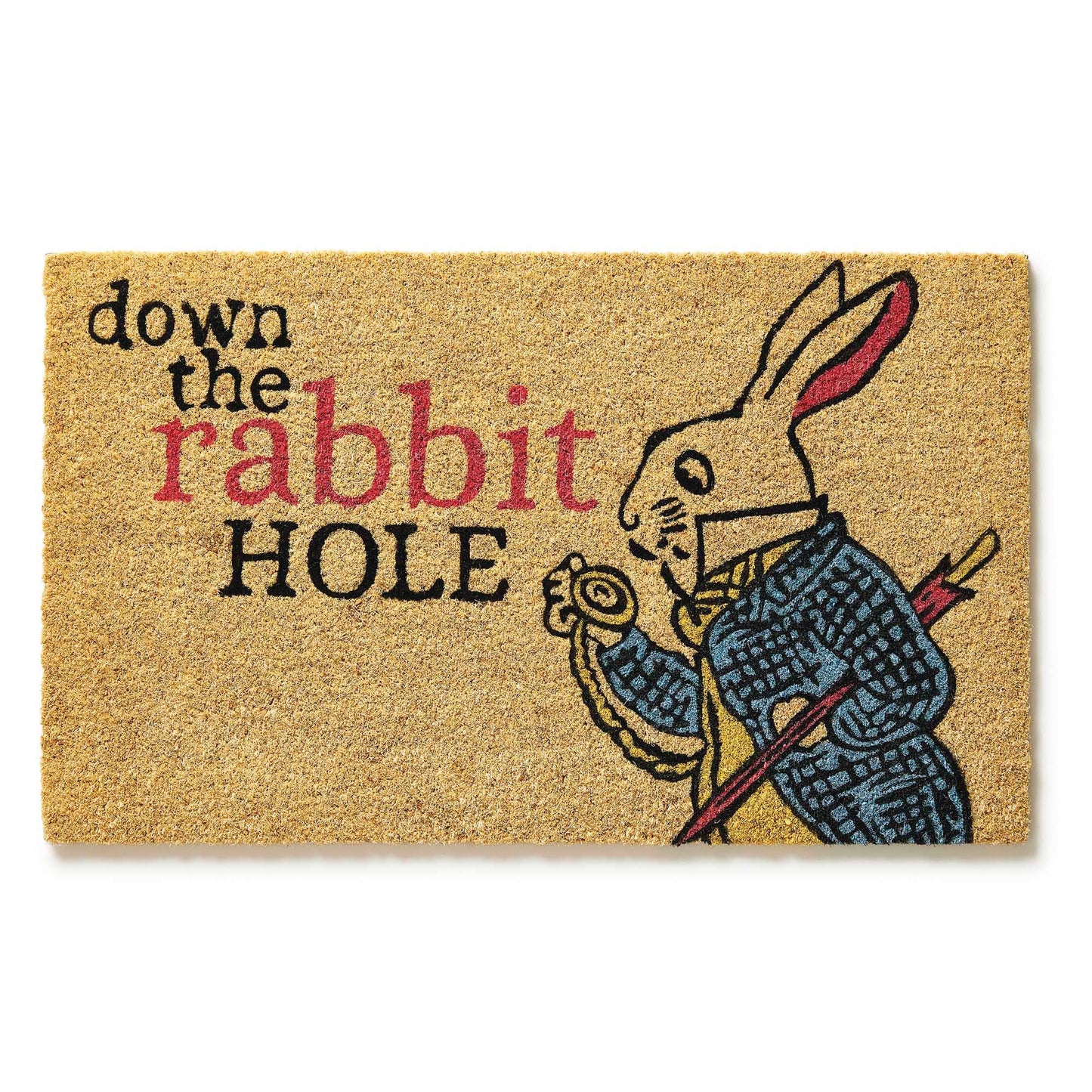 Victoria and Albert Museum Down the Rabbit Hole Coir Doormat