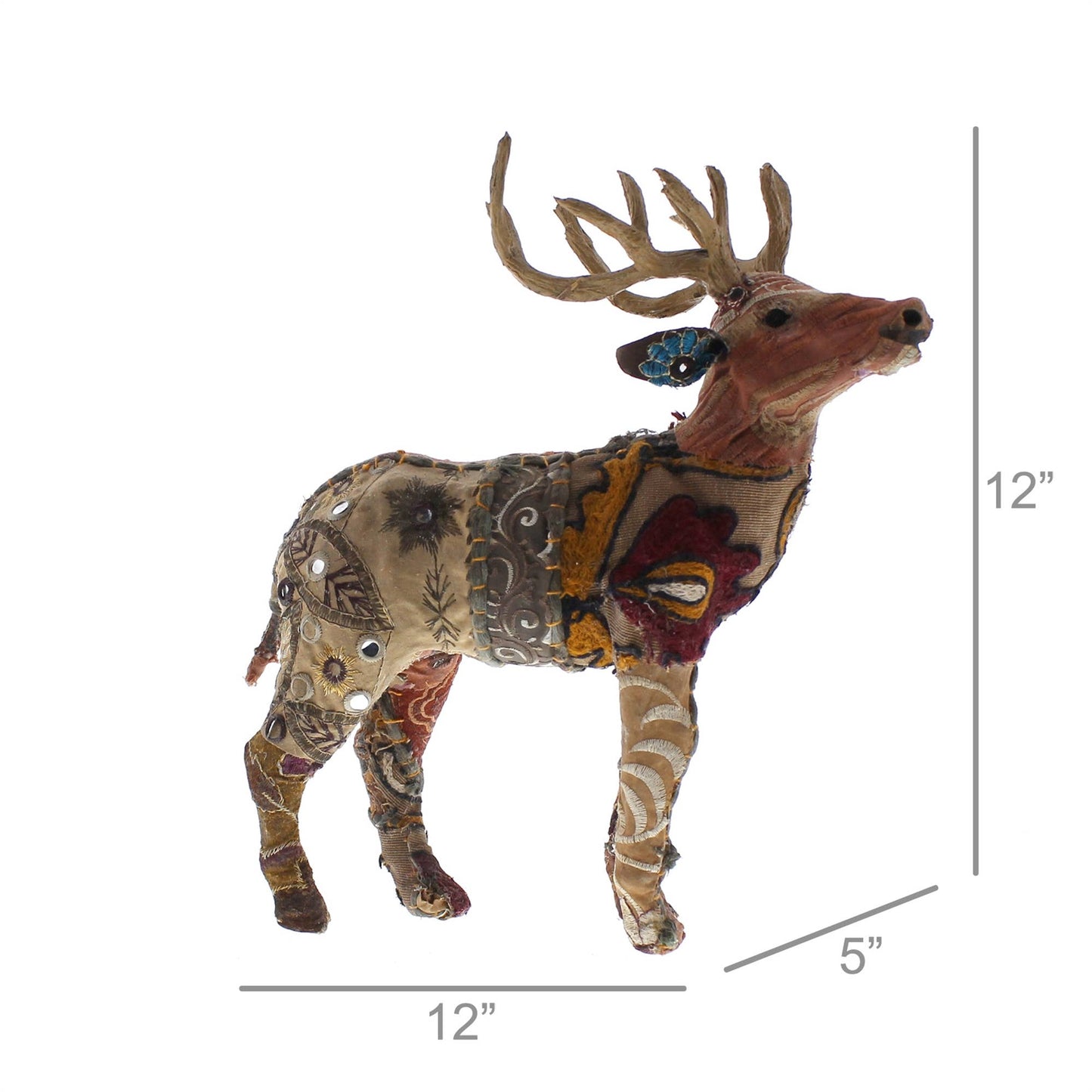 Bavarian Forest Stag Standing - Sm - Deep Brown