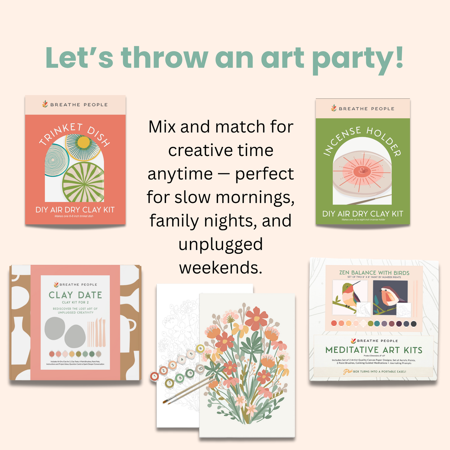 Citrus Branch Meditative Art Paint by Number Kit