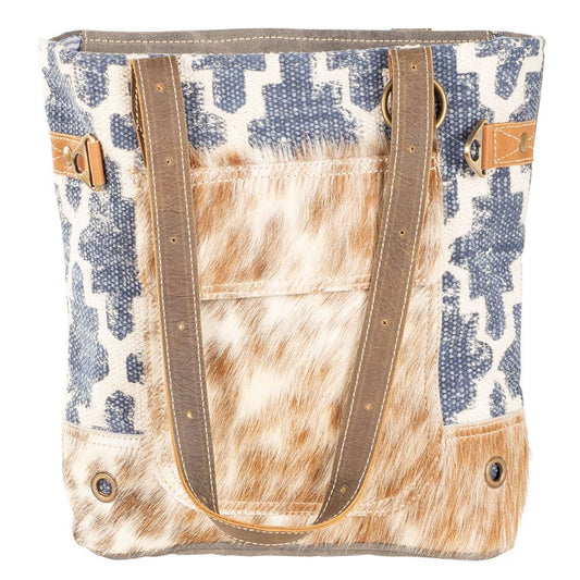 Blue Rug With Front Pocket Fur Bag