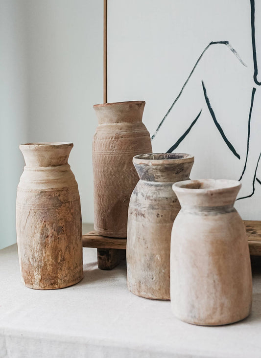 Vintage Wooden Pot