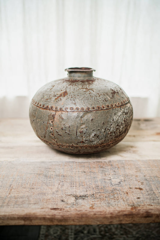 Vintage Iron Matka, Vase