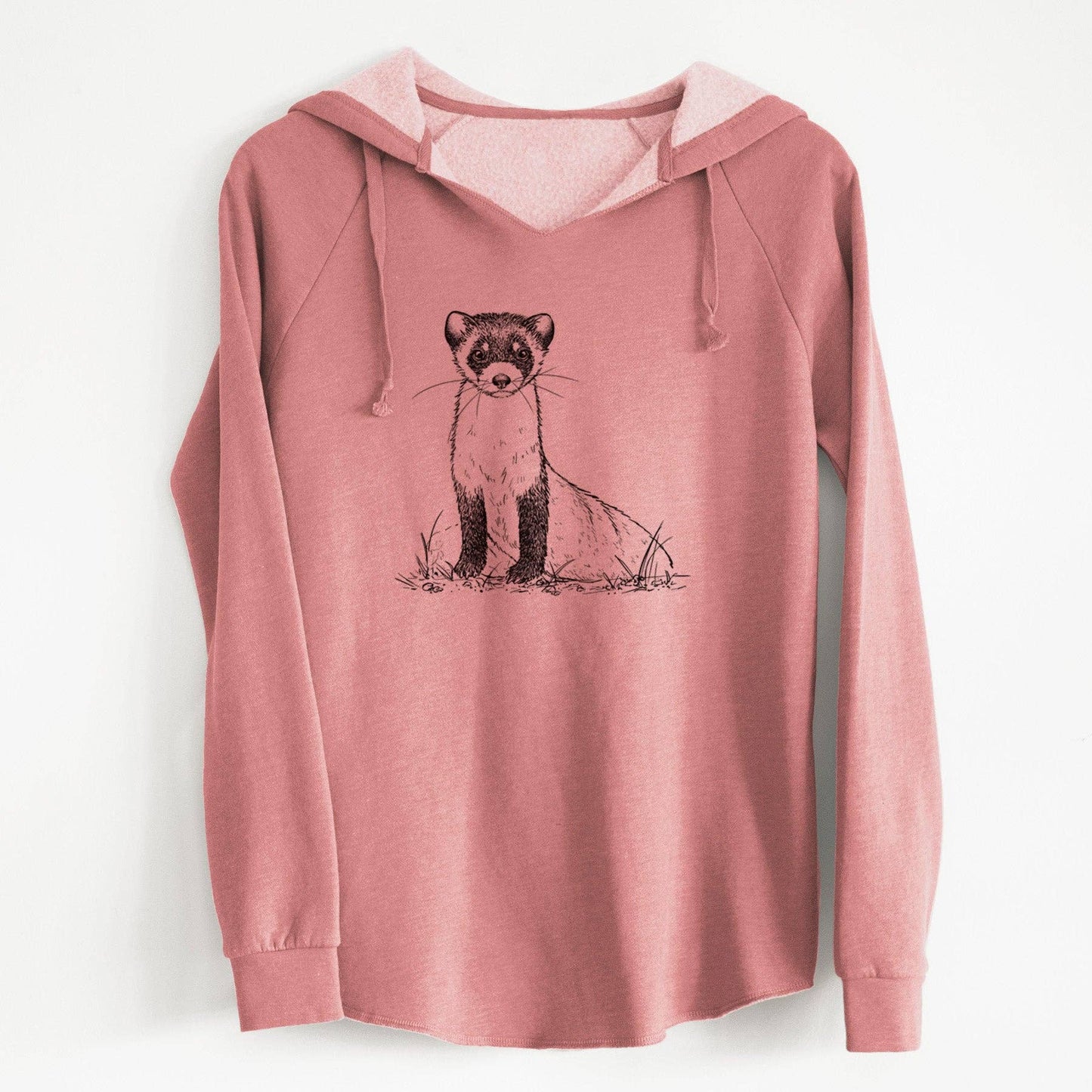 Black-footed Ferret - Mustela nigripes - Cali Wave Hooded Sweatshirt